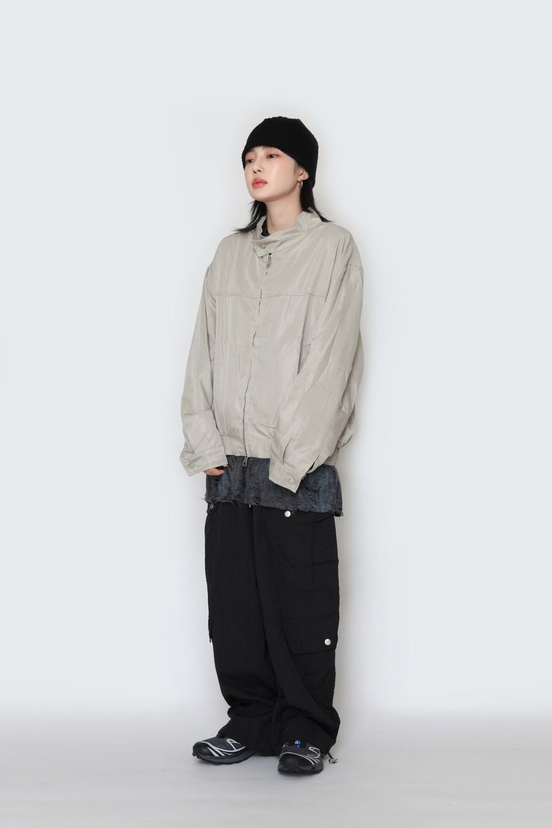 shuffle neck jacket