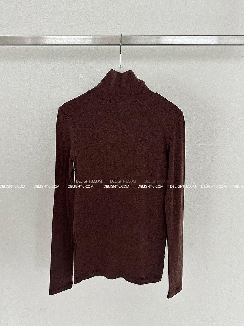 Soft tencel wool turtleneck