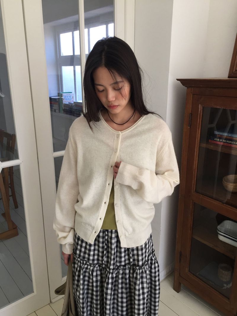 Engadin Round Cardigan (6Colors)