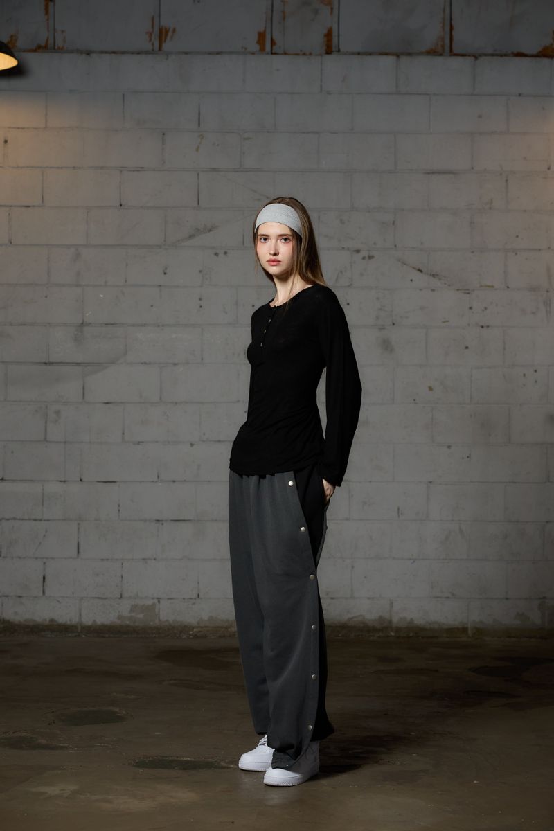 FAIRY WOOL LONG SLEEVE / BLACK
