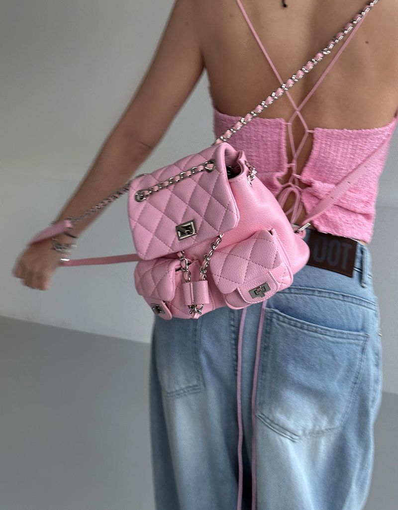 BLACKPINK Tweed Backless Bustier
