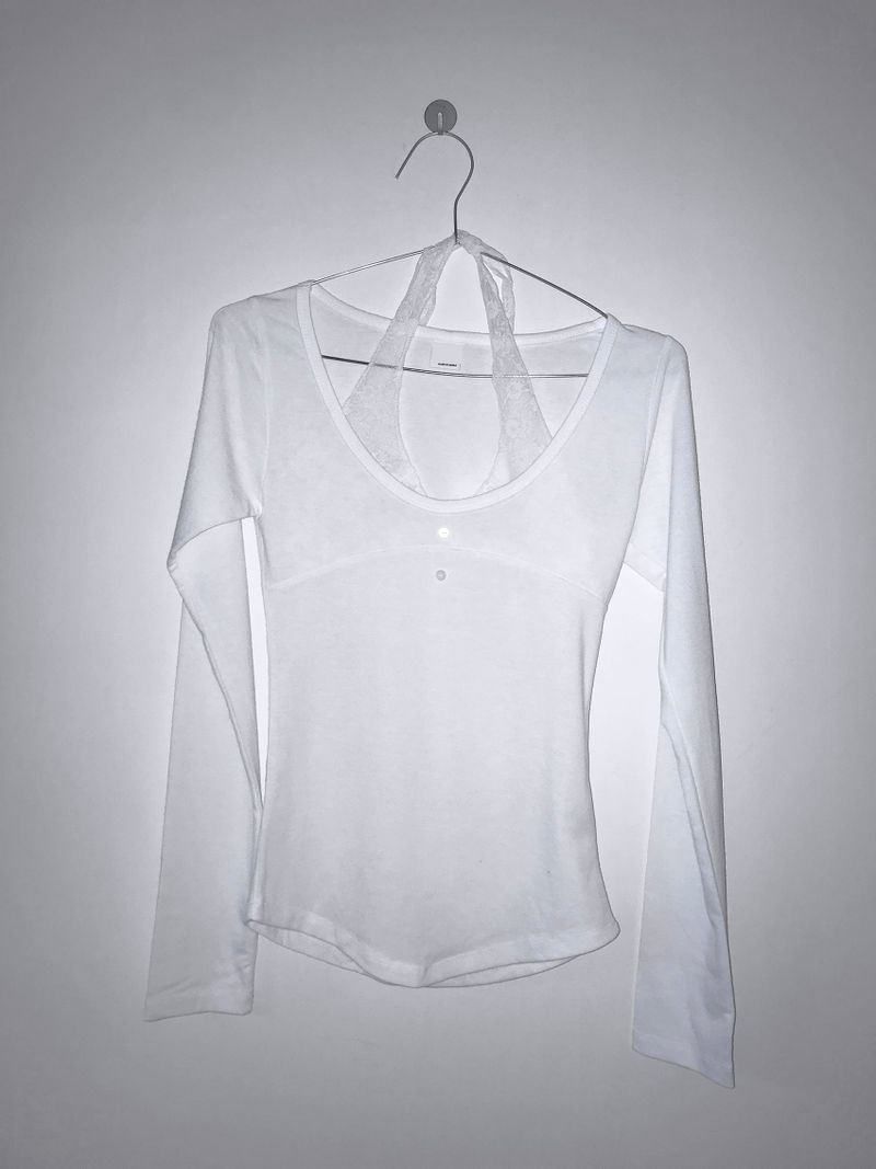 estrogen lace halter top(3 color)
