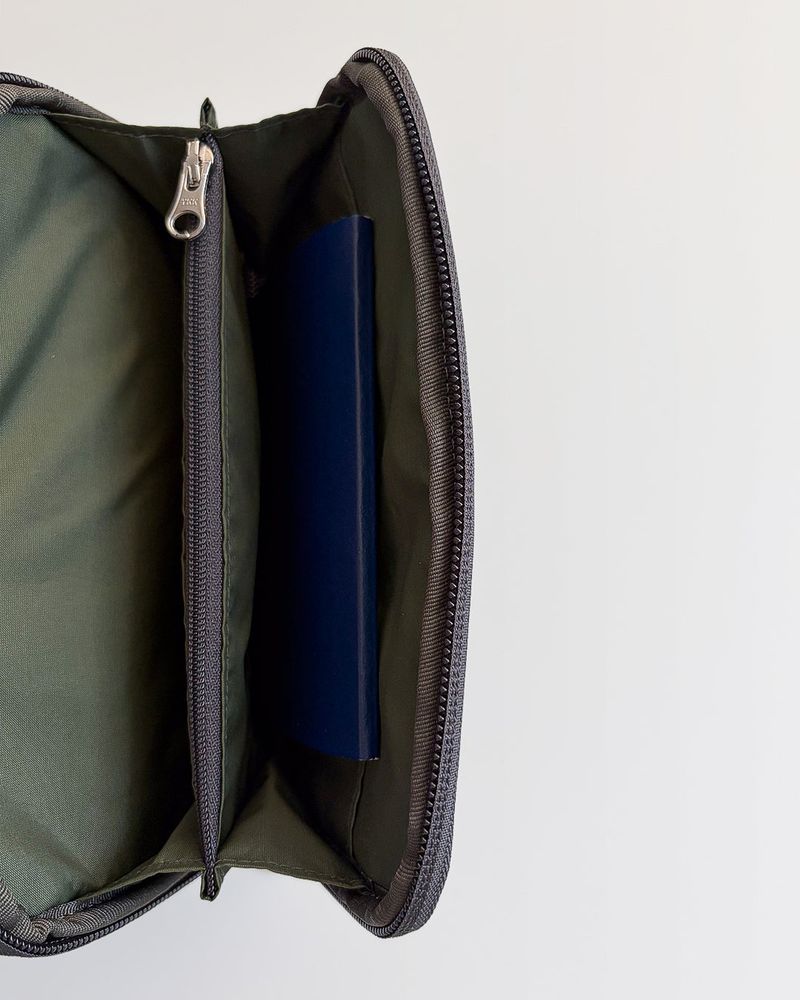 [RFID Block] Travel Wallet (Dot Khaki)⁠