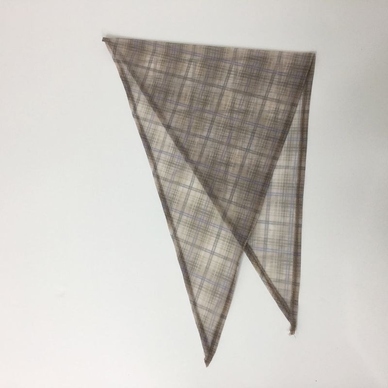 Sheer Plaid Check Scarf (3color)
