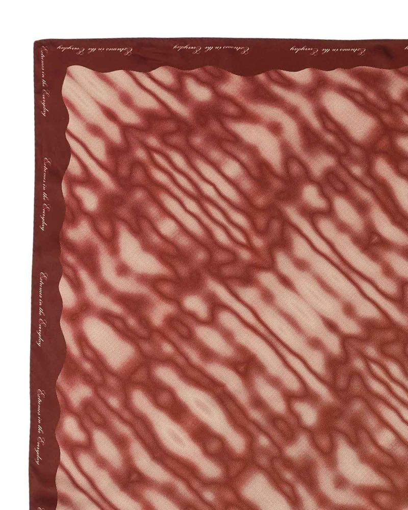 Haze Motif Square Scarf 95 _ RED