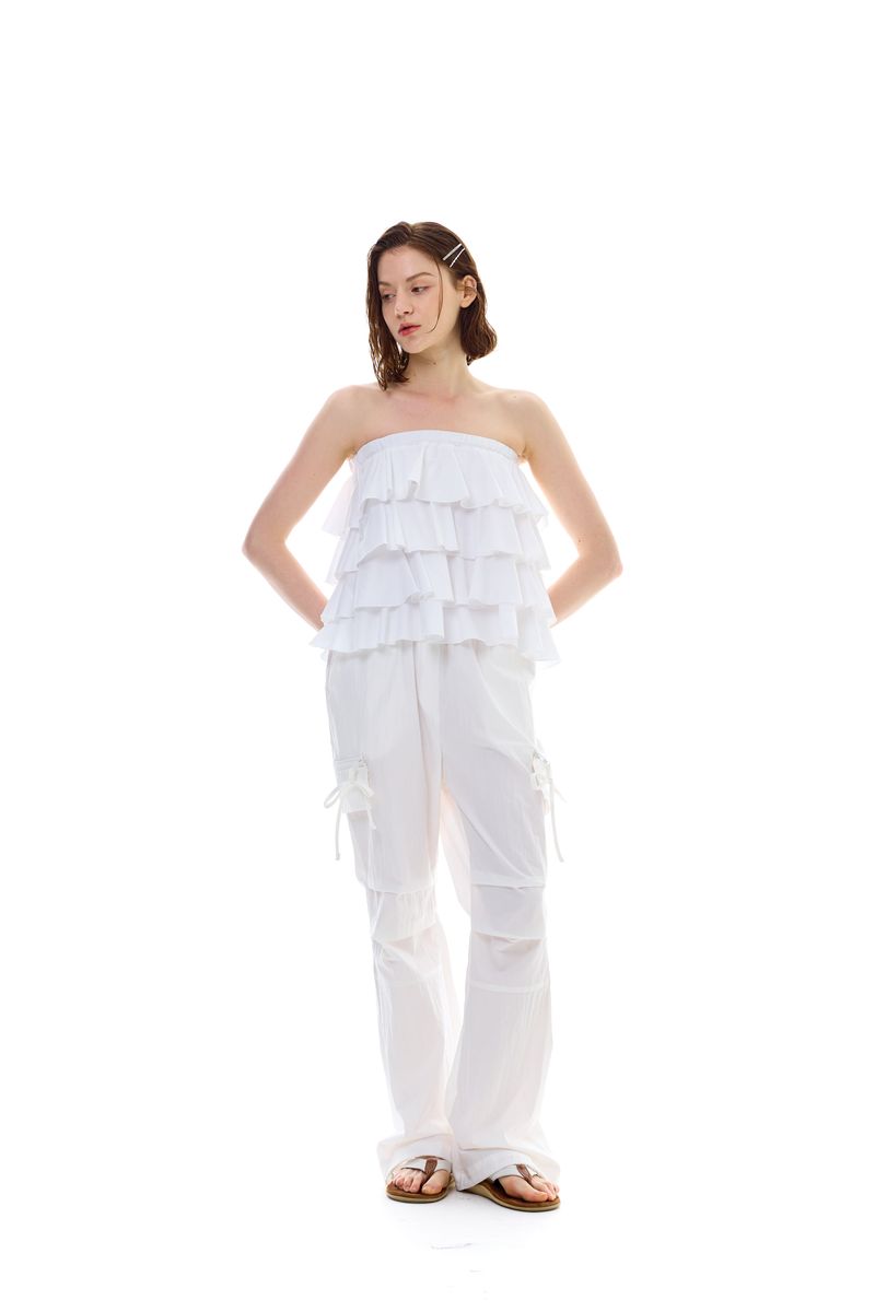 BREEZE BOOTSCUT PANTS / WHITE