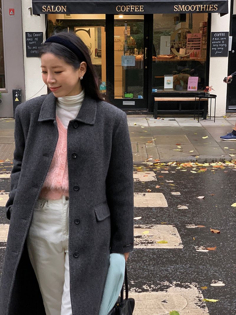 [MADE] Elton Stitch Wool Handmade Long Coat