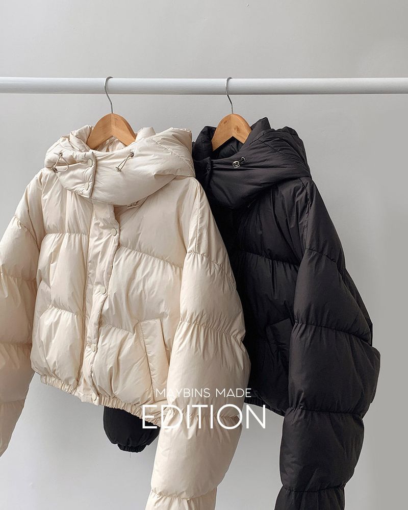 【MADE】Hooded short padding
