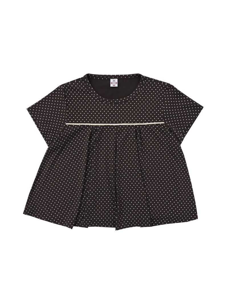 SIWL107(シウォル107)の「Dot Flared Tee (Brown)(Tops)」