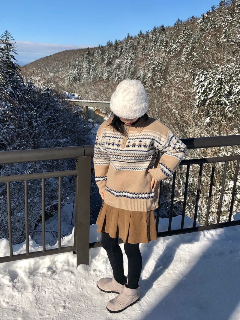Acorn pleats skirt