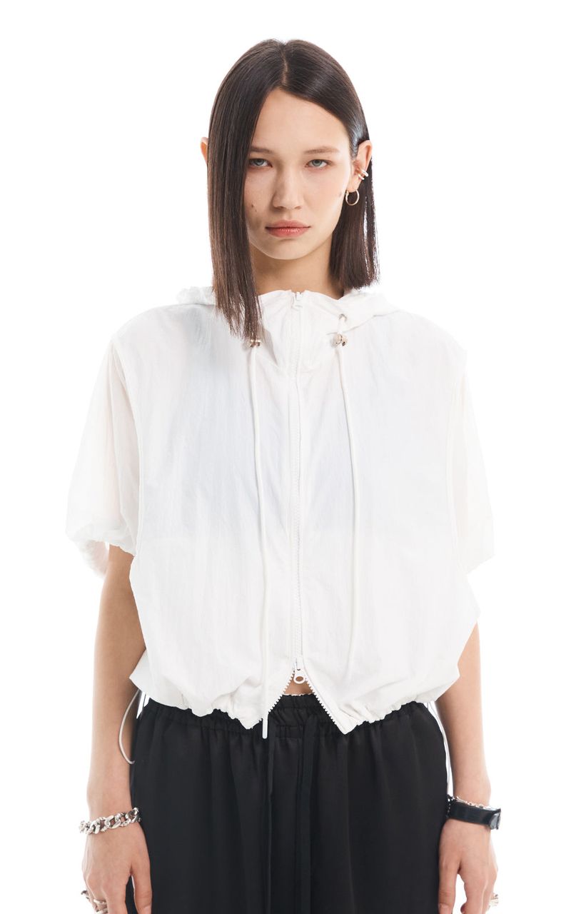 HALF ZIP-UP JUMPER_WHITE