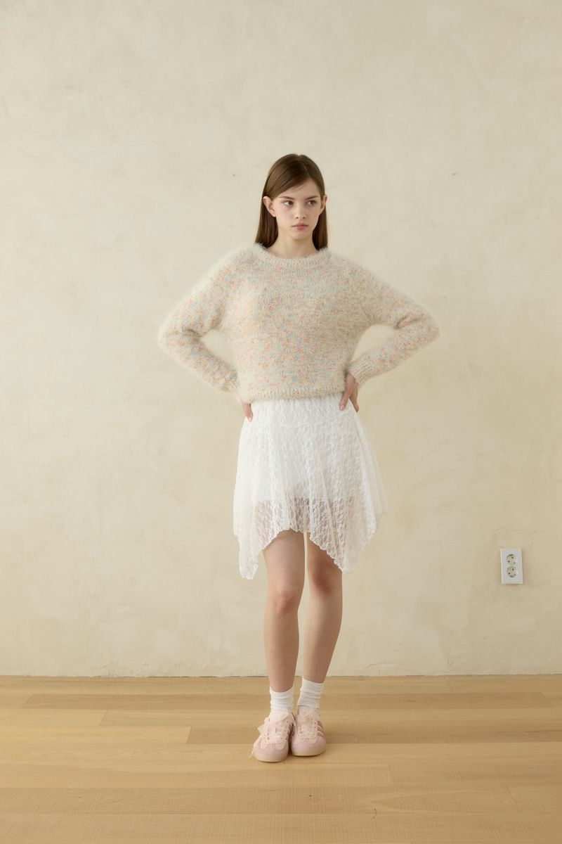 VINTAGE FLORA LACE SKIRT