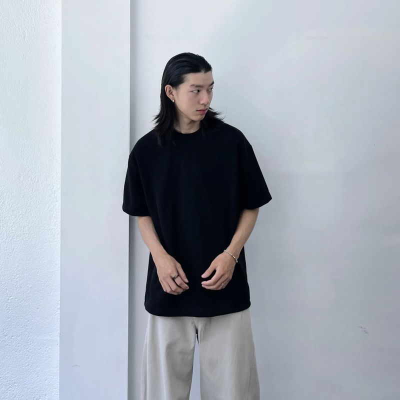 Boxy Textured Heavyweight Tee