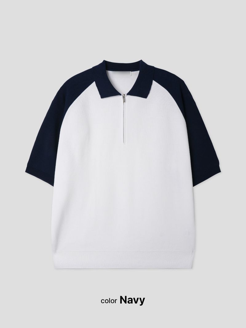 half knit zip up 3C