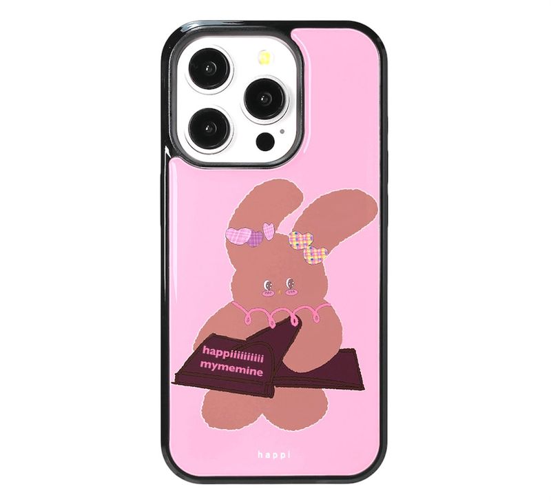 HAPPIMYMEMINE（ハッピーマイミーマイン）の「[MADE] ハッピーマイミーマインフォンケース ピンク（スマホグッズ/小物）」