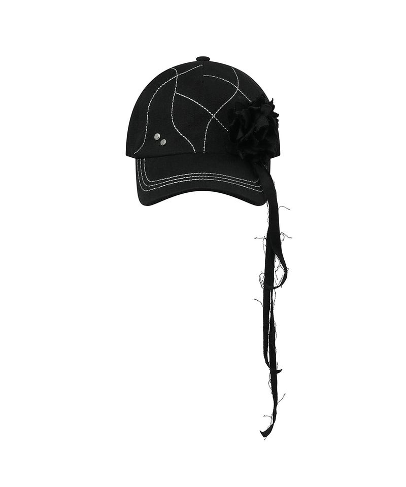 26SS★ Stitch line corsage ball cap