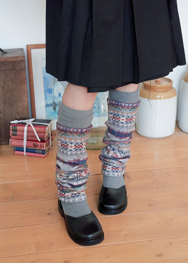 Nordic Knee Socks - Grey