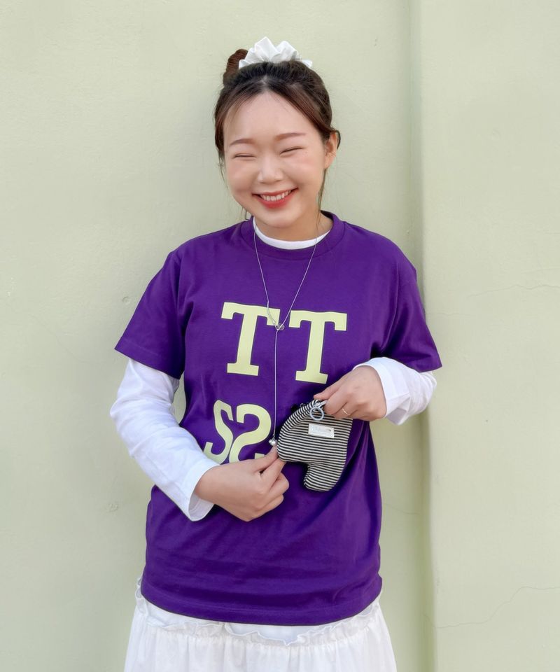 [Pouch SET] TT S2 Logo Short Sleeve T-Shirt_Purple (4SIZE)