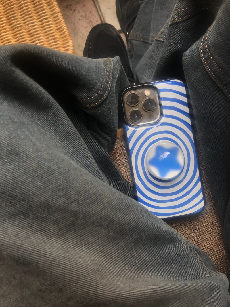 [MADE] bingle epoxy case + blur star tok SET (blue)