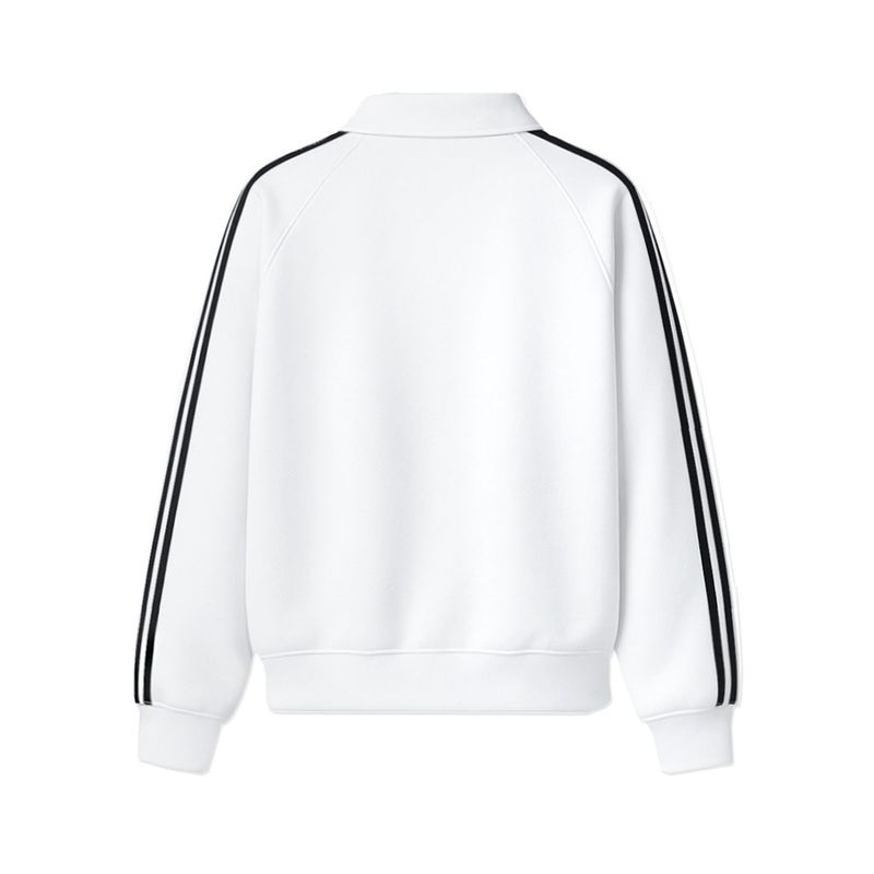 ROF ESSENTIAL SPORTY TRACK HALF ZIP OVER FIT SWEATSHIRT (2color)