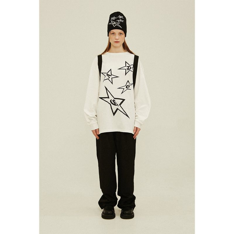 APIECEOFCAKE（ピースオブケイク）の「STAR LOGO L/S Tee_White（Tops）」