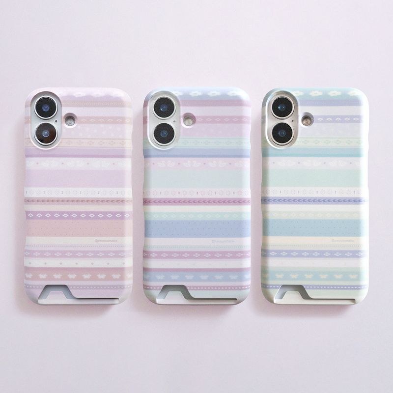 [MADE] Soft stripe case (Soda blue)