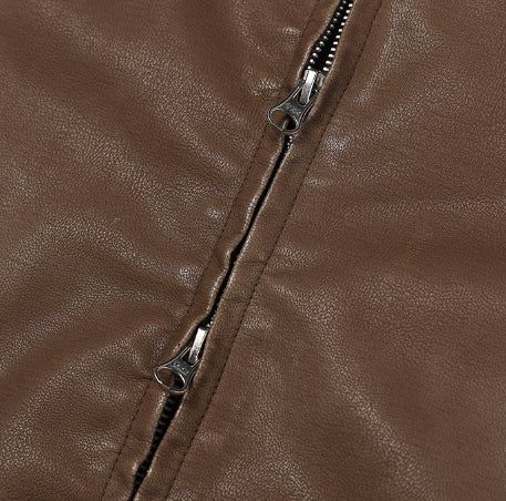 Kien Vintage Trackline Leather Jacket