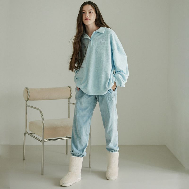 CORDUROY JOGGER PANTS (LIGHT BLUE)