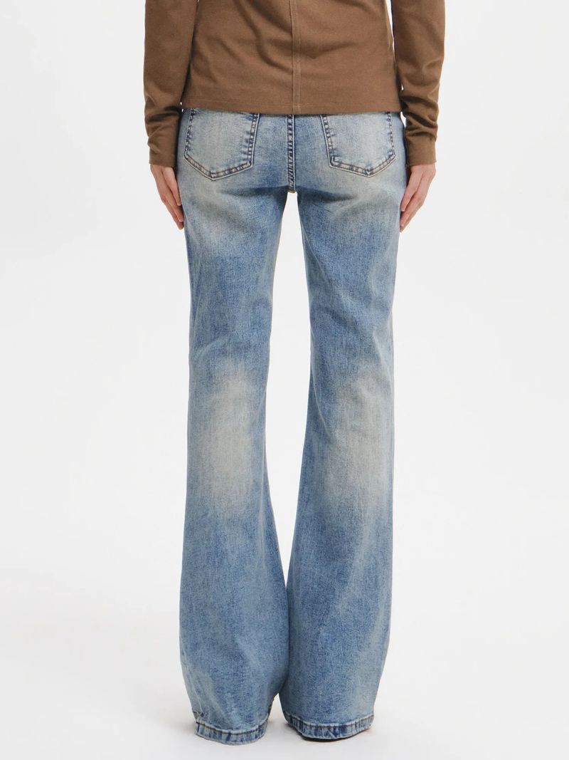 BOOTCUT WASHING DENIM PANTS