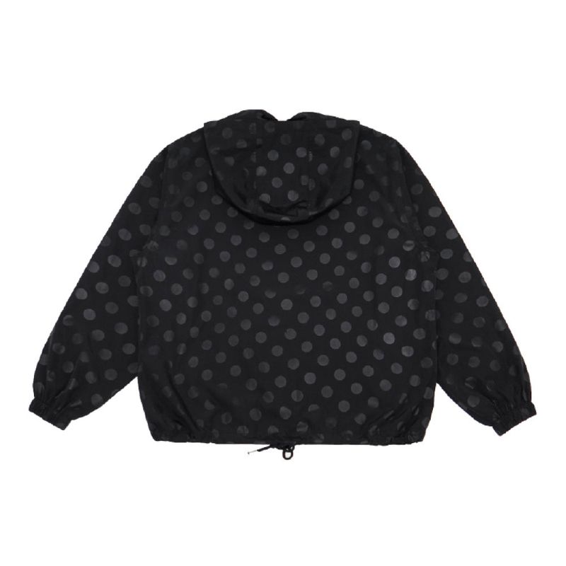 Dot Hoodie Windbreaker (black)
