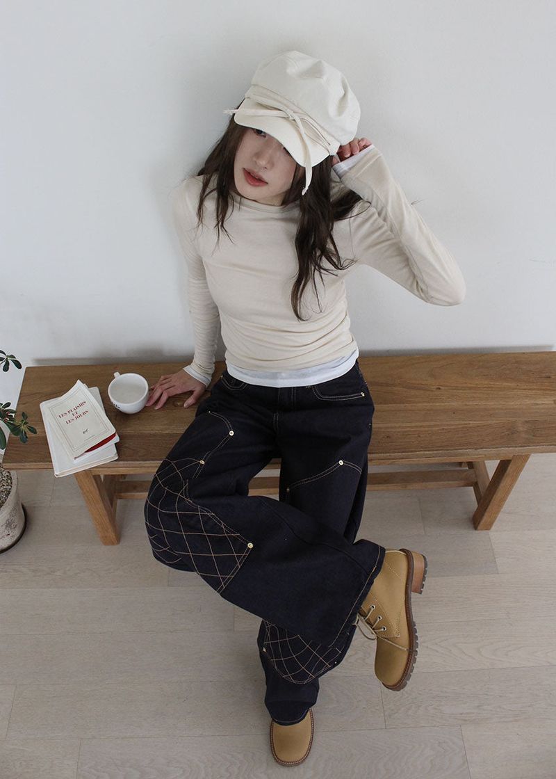 RIBBON BERET CAP