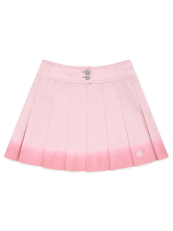 KIRSH（キルシー）の「GRADATION PLEATS DENIM SKIRT [SALMON]（Skirts）」