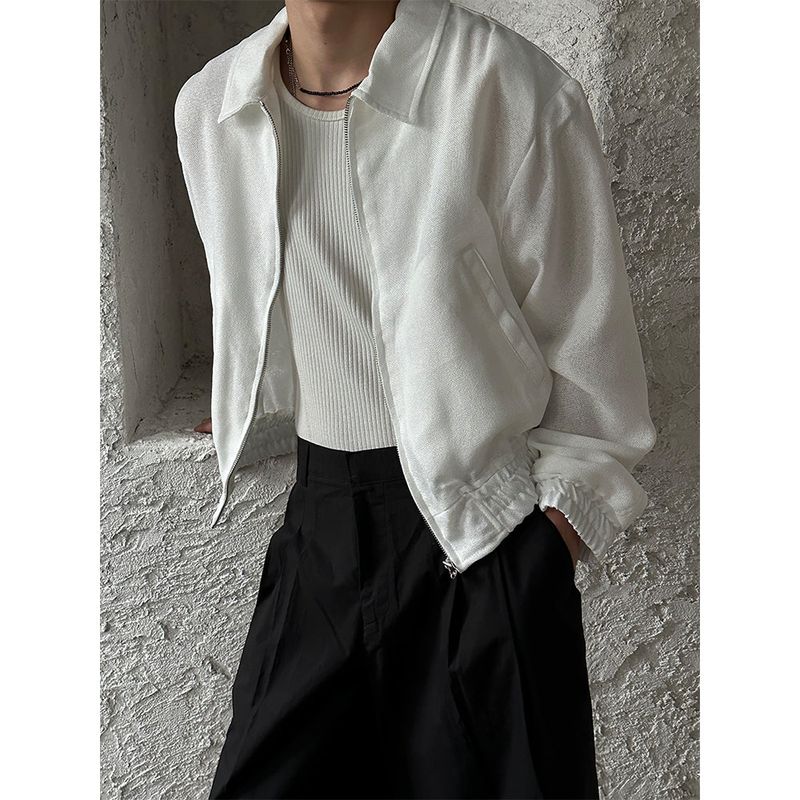 [S/S] Linen crop blouson jacket (3color)