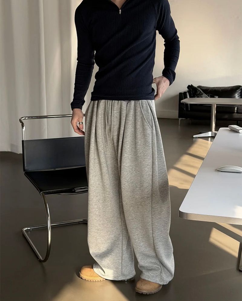 [PROMOTION] Front two tuck wide sweat pants(5color)