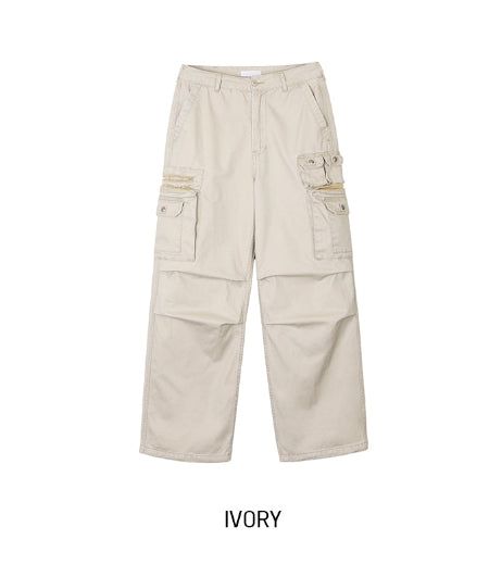 Berken Multi-Pocket Wide Cargo Pants