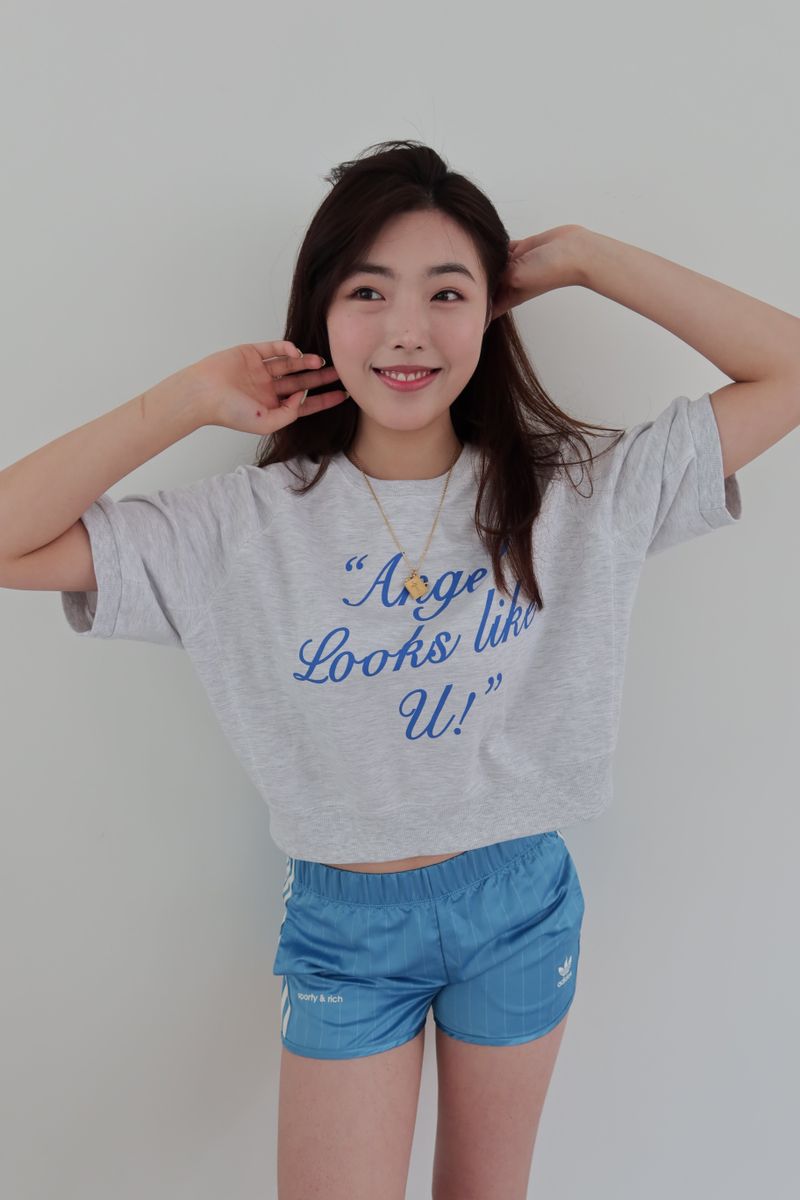 "Angel looks like u!" summer sweatshirts [grey]