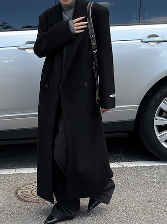[Unisex] Max double long coat(2color)