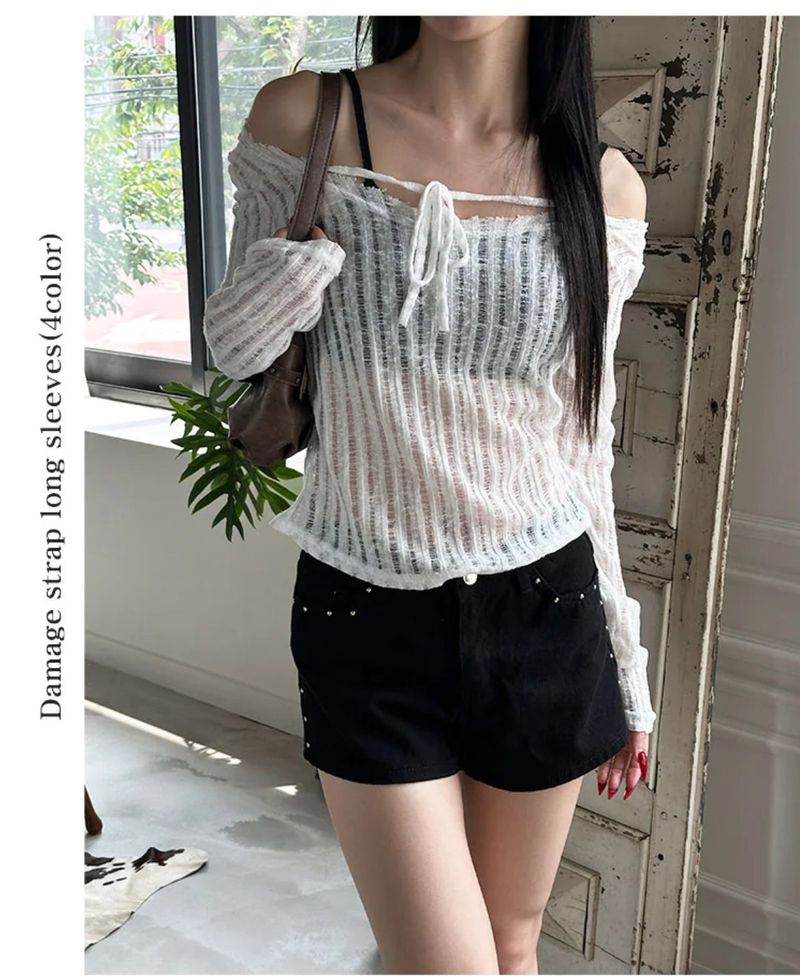 Stud cotton short pants(2color)