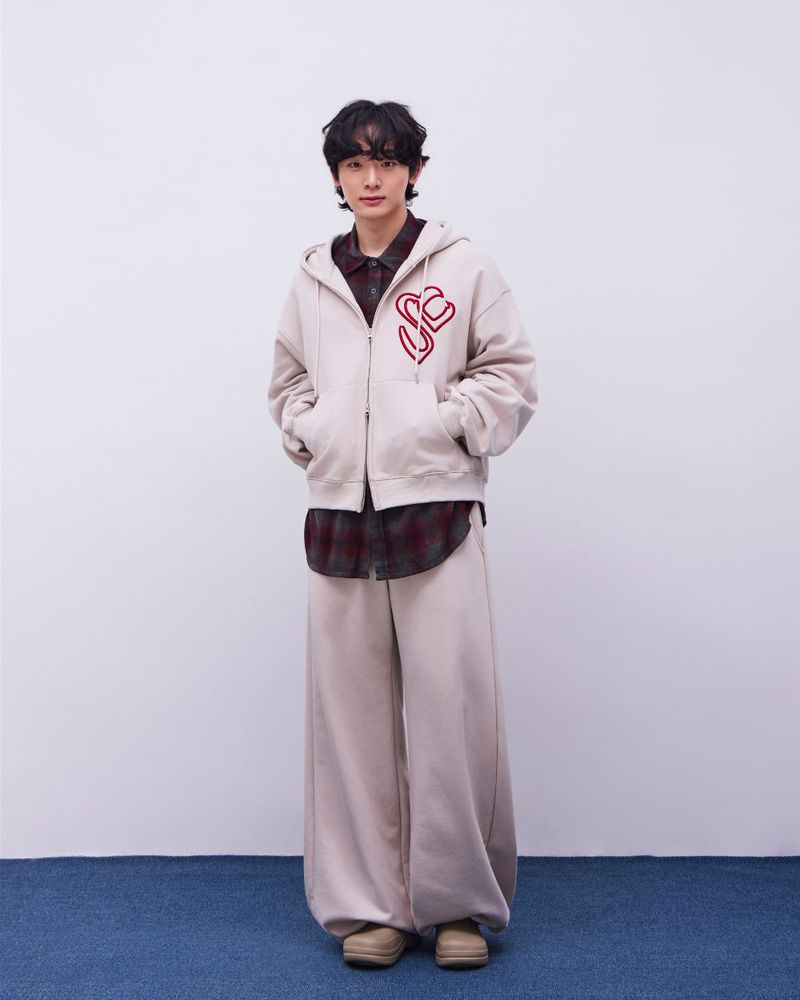 26SS★ Rubber Stitch Hood Zip-Up
