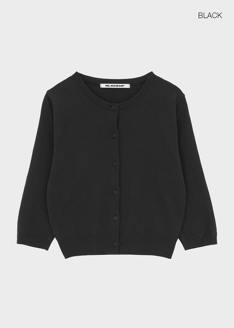 [MADE] Budri Round 3/4 Sleeve Knit Cardigan