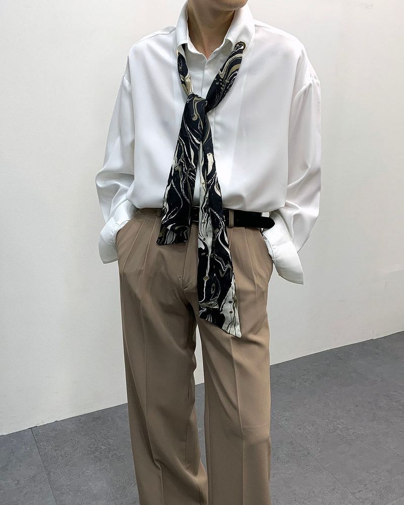 MO Marvel Scarf Eyelet Shirt (3 colors)