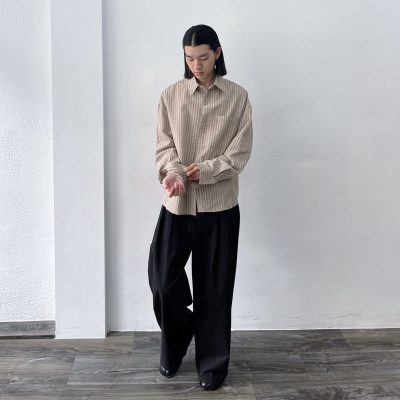 Textured Stripe Shirt