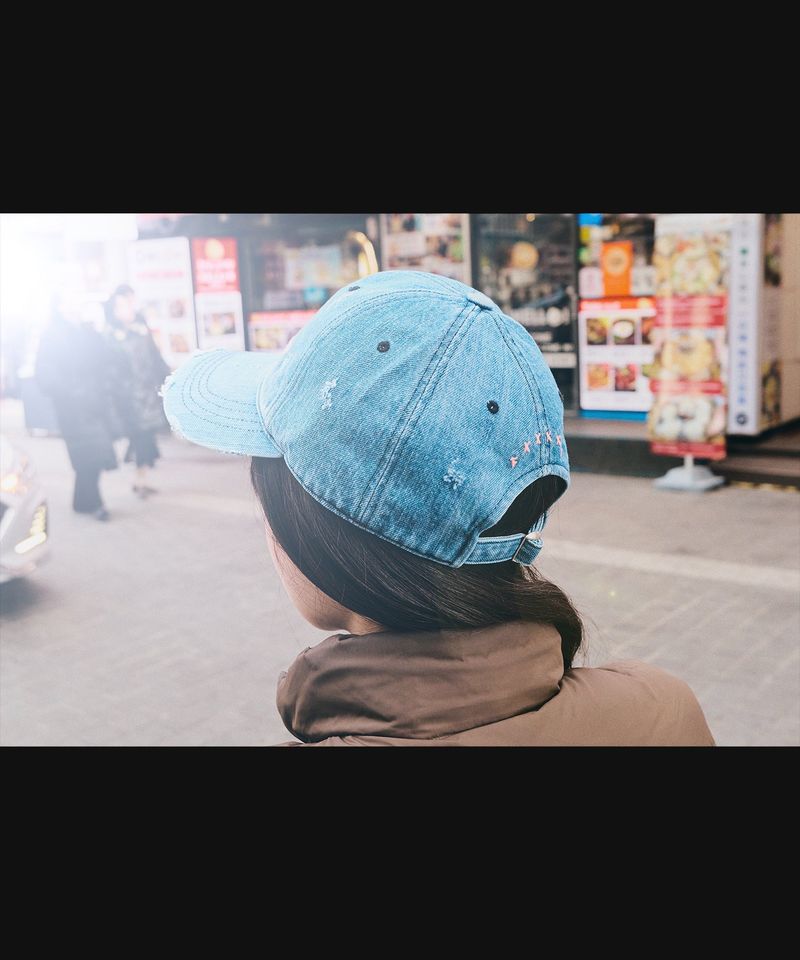 MESSAGE STRAPBACK DAMAGE -MID BLUE-
