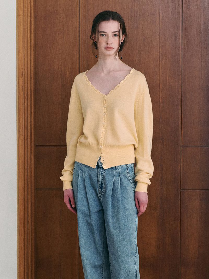 SALENA wool v neck cardigan