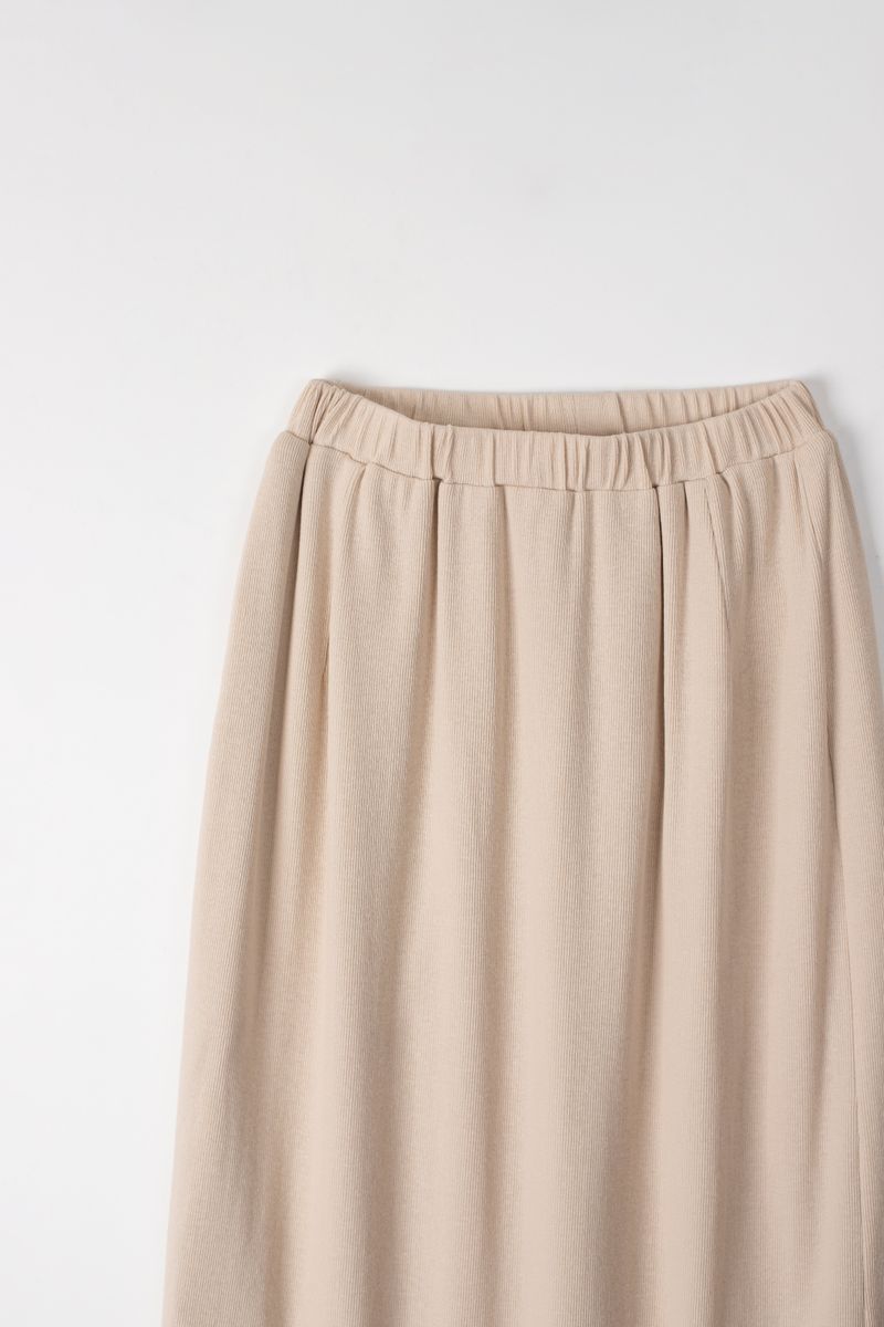 Jersey Long skirt (Beige)