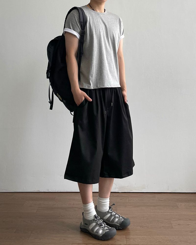 Duet Crop Roll-up Short Sleeve T