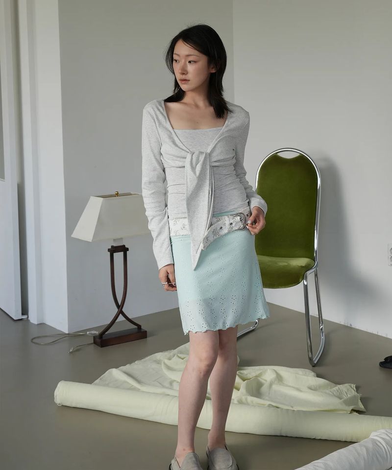 CottonSpan Bolero Top (2sizes) - Melange
