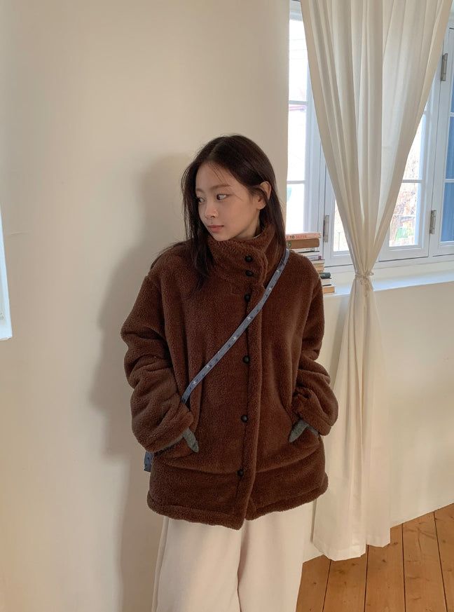BAON（バオン）の「Vilkans High Neck Wool Half Coat（Jackets/Outerwear）」