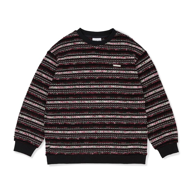 オーバーフィットニットロングスリーブ / Overfit Knit Long Sleeve	[PURPLE]