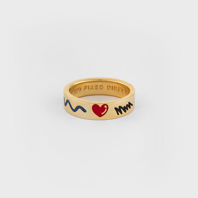 DOODLE RNG(6mm) SILVER925(18K GOLD PLATED)